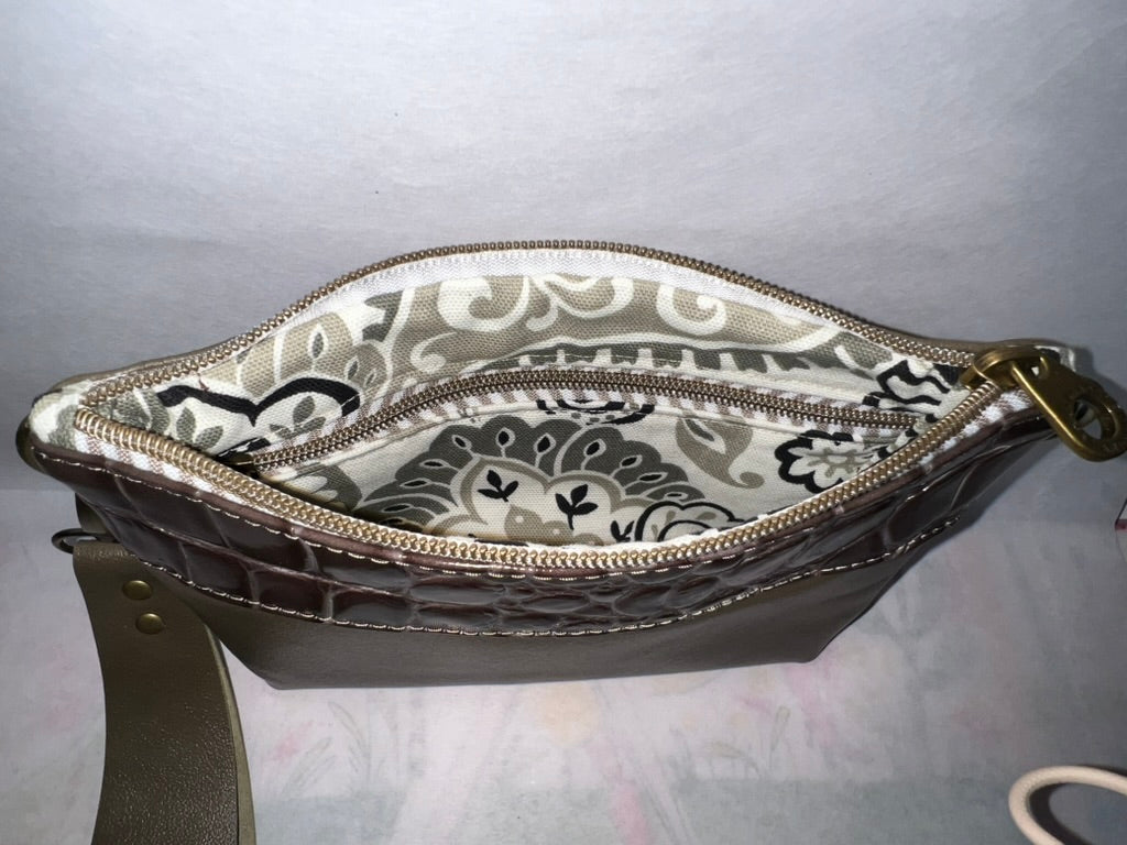 Italian Leather Wristlet