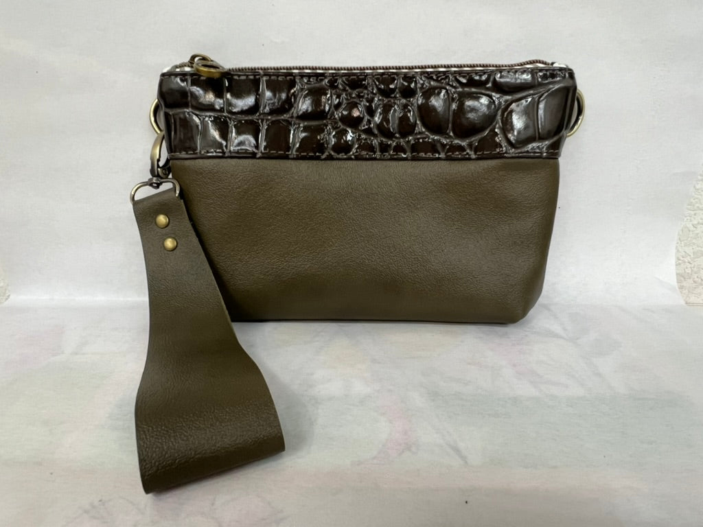 Italian Leather Wristlet