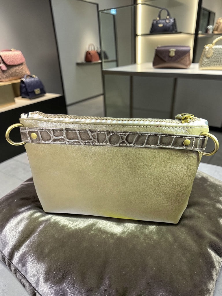 Italian Leather Wristlet