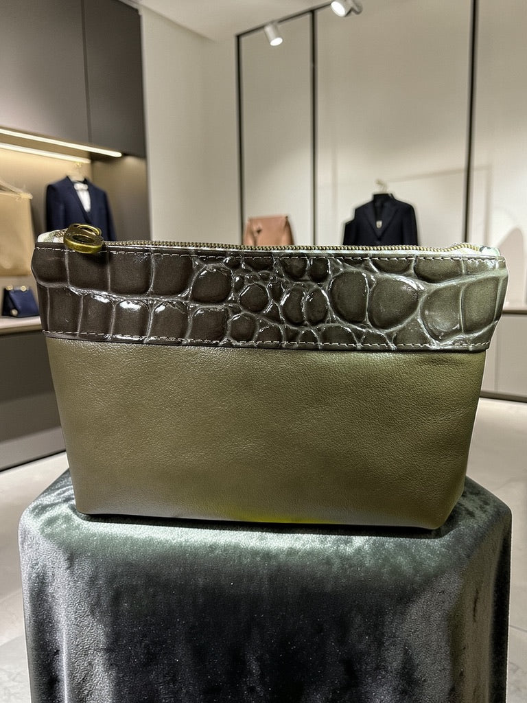 Italian Leather Wristlet