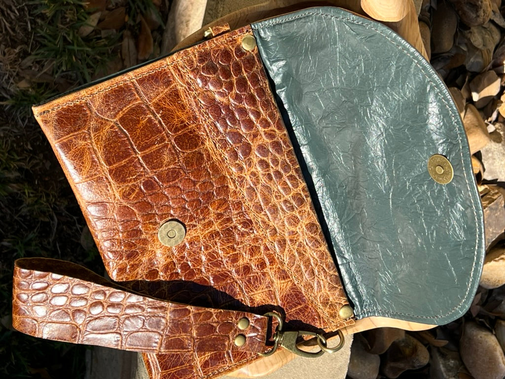 Custom Leather Wristlet