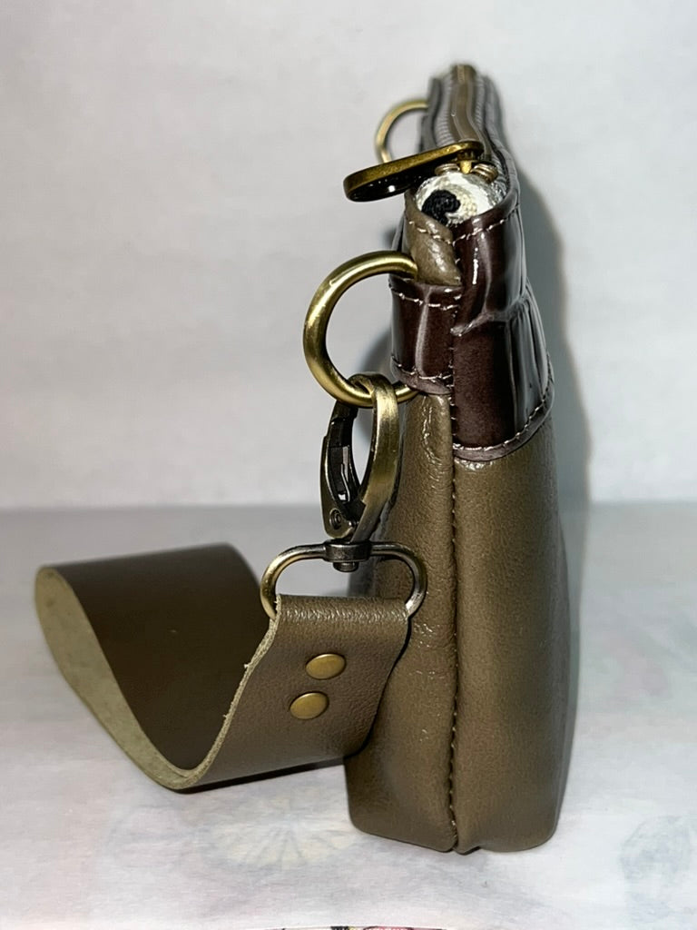 Italian Leather Wristlet